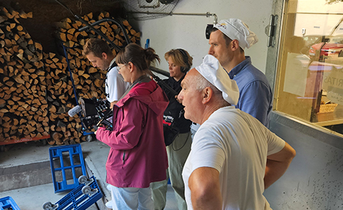 Dreharbeiten mit dem Bayerischen Rundfunk.